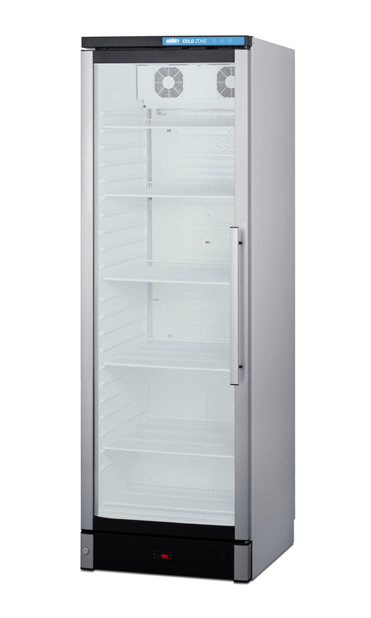 Accucold Commercial glass door beverage center with lock and left hand door swing – SCR1301LHD