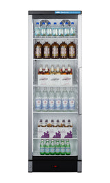 Accucold Commercial glass door beverage center with lock and left hand door swing – SCR1301LHD