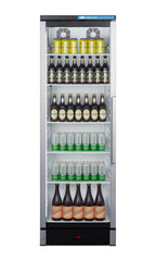 Accucold Commercial glass door beverage center with lock and left hand door swing – SCR1301LHD