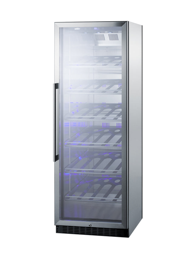 Accucold Full-size commercially listed wine cellar with stainless steel interior – SCR1401CHCSS - Angle