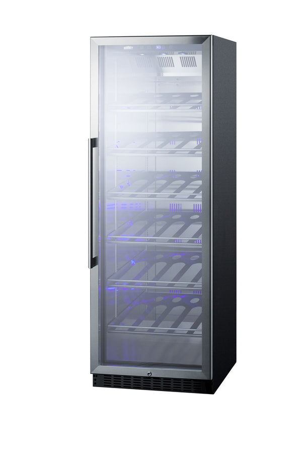 Accucold Full-size commercially listed wine cellar with stainless steel interior – SCR1401CH - Angle
