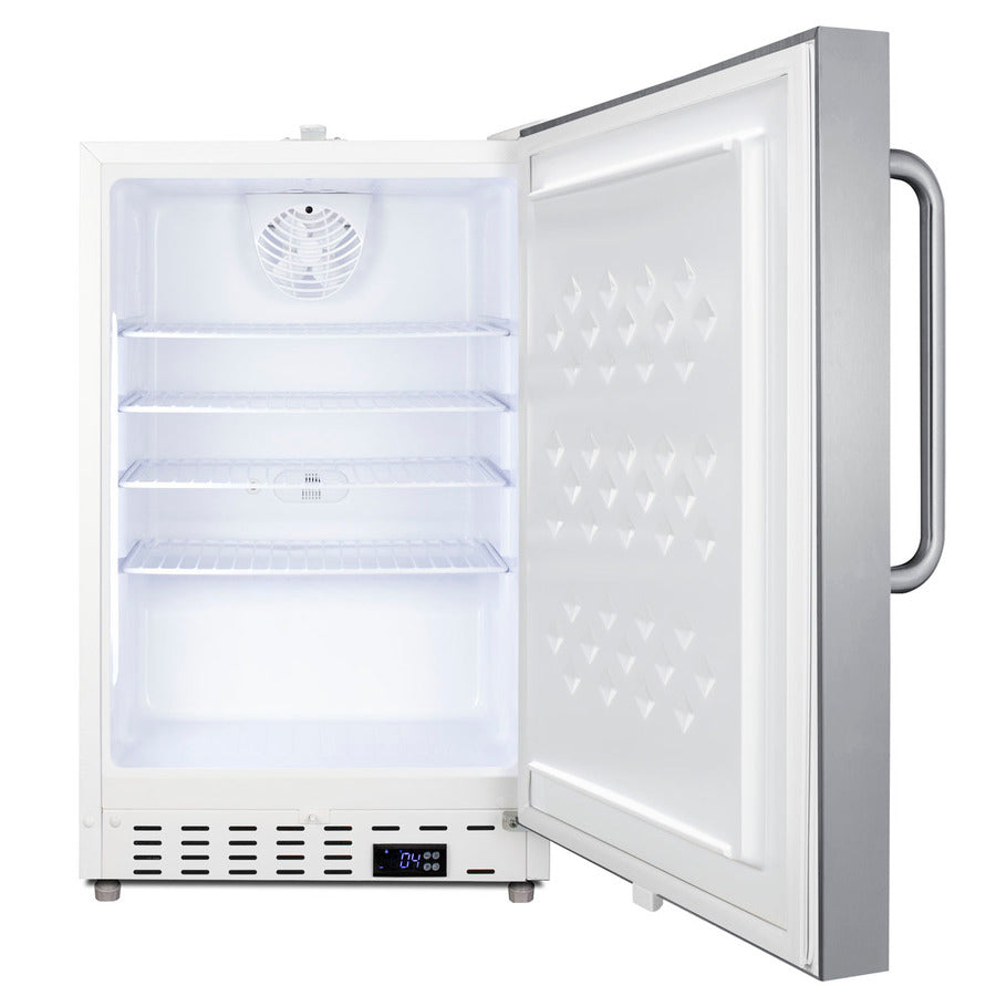 21" Wide Built-In Commercial All-Refrigerator, ADA Compliant - Open