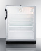 Accucold Commercially listed 5.5 cu.ft. counter height beverage center in a 24", Left Hinge, ADA – SCR600BGLADALHD