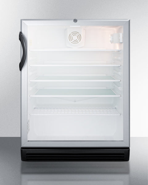 Accucold Commercially listed 5.5 cu.ft. counter height beverage center in a 24", Left Hinge, ADA – SCR600BGLADALHD