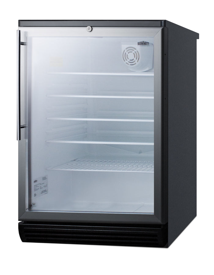 Accucold Commercially listed 5.5 cu – SCR600BGLBIHV - Angle