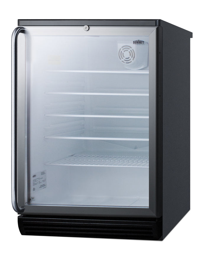 Accucold Commercially listed 5.5 cu – SCR600BGLBISH - Angle