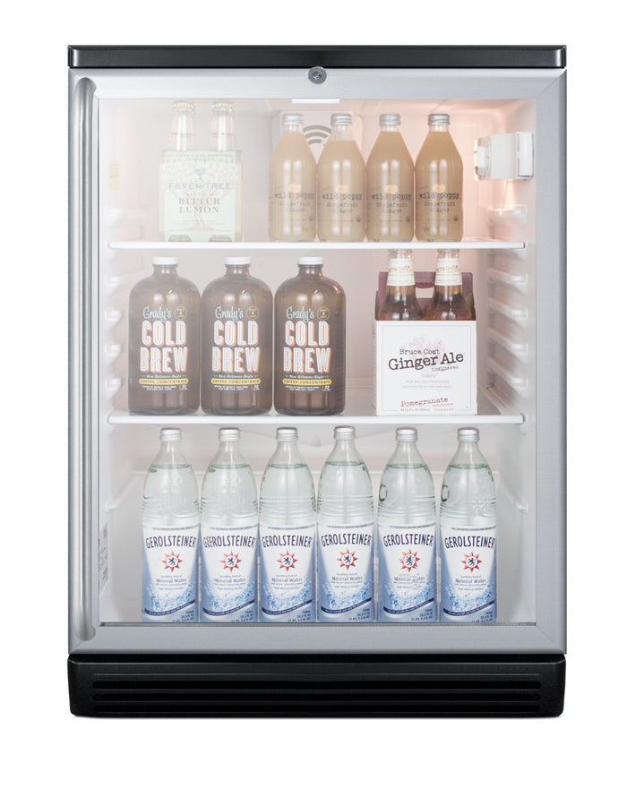 Accucold Commercially listed 5.5 cu.ft. built-in undercounter beverage center, Left Hinge, ADA – SCR600BGLBISHADALHD