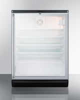 Accucold Commercially listed 5.5 cu.ft. counter height beverage center in a 24", Left Hinge, ADA – SCR600BGLSHADALHD