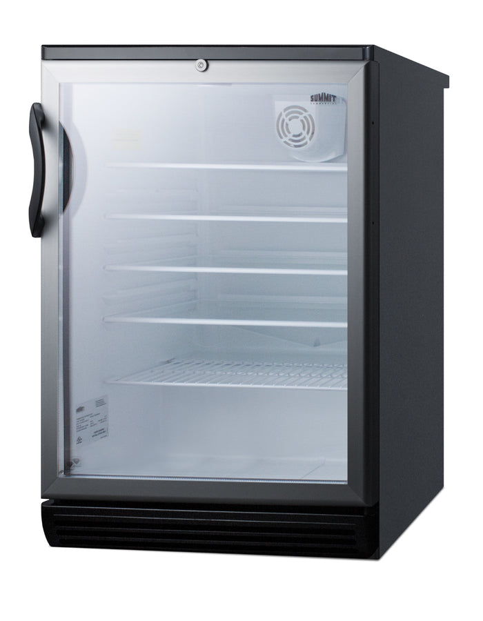 Accucold Commercially listed 5.5 cu.ft. counter height beverage center in a 24", Left Hinge, ADA – SCR600BGLADALHD