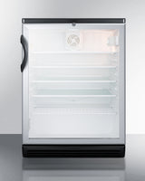 Accucold Commercially listed 5.5 cu.ft. counter height beverage center in a 24", Left Hinge, ADA – SCR600BGLHVADALHD