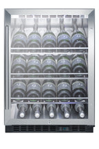 Accucold Built-in undercounter commercially listed wine cellar with stainless steel, Left Hinge – SCR610BLCHCSSLHD