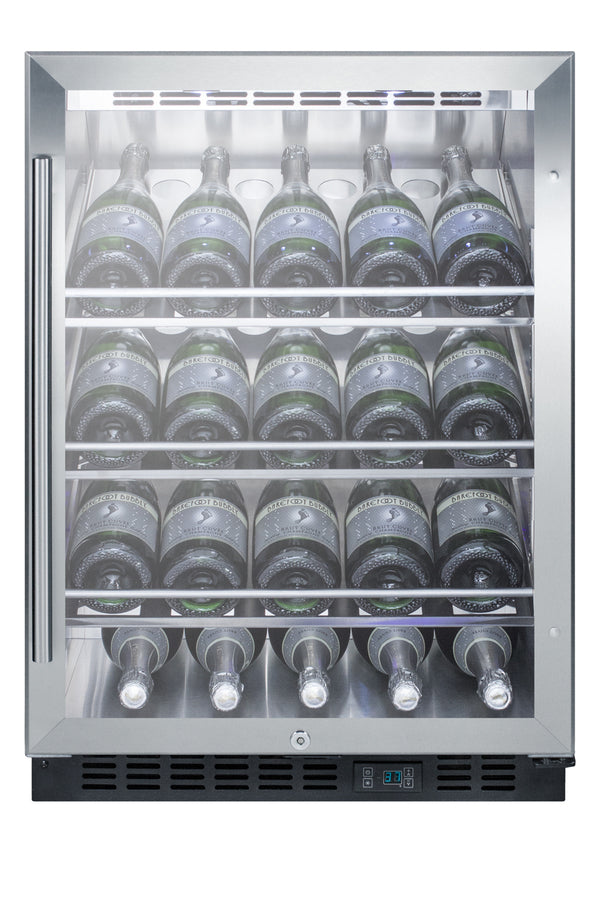 Accucold Built-in undercounter commercially listed wine cellar with stainless steel, Left Hinge – SCR610BLCHCSSLHD