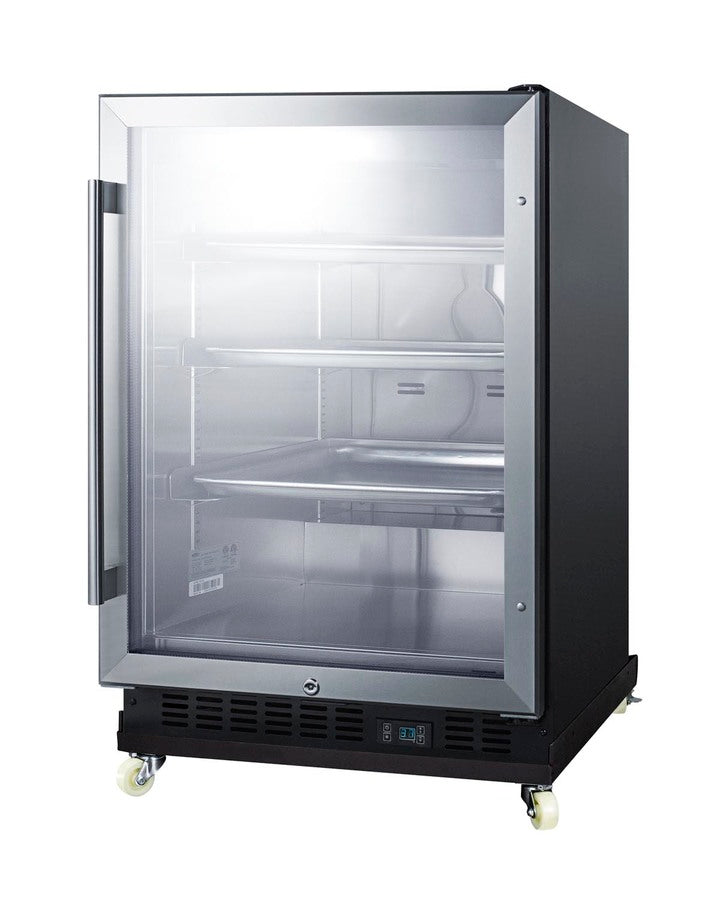Accucold Built-in undercounter mini reach-in commercial beverage center w/SS interior, Left Hinge – SCR610BLRILHD