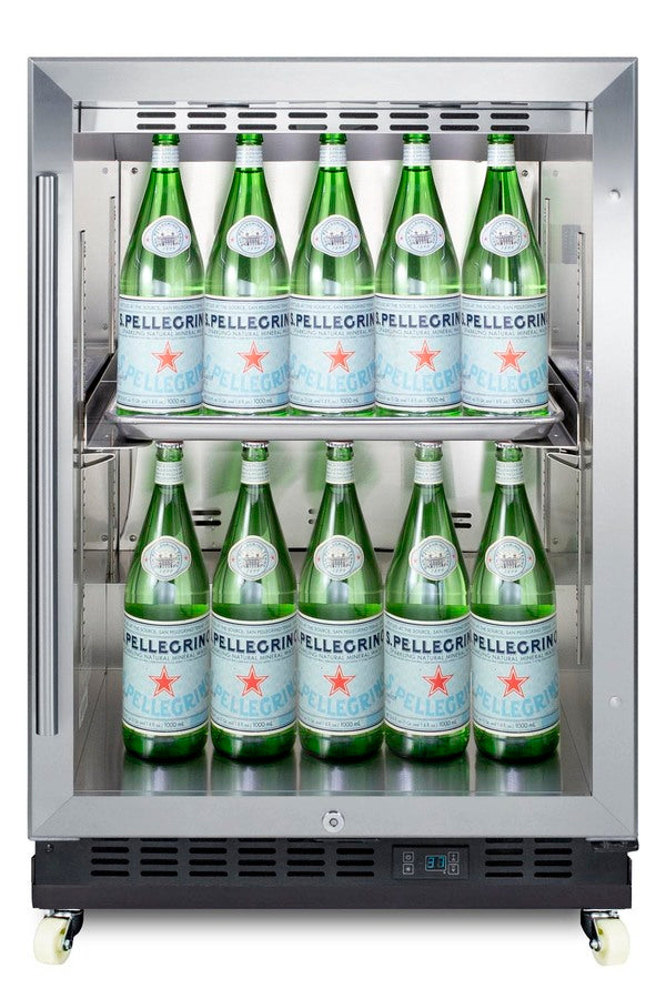 Accucold Built-in undercounter mini reach-in commercial beverage center w/SS interior, Left Hinge – SCR610BLRILHD