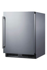 Accucold Built-in undercounter all-refrigerator w/SS interior, lock, Left Hinge – SCR610BLSDCSSLHD