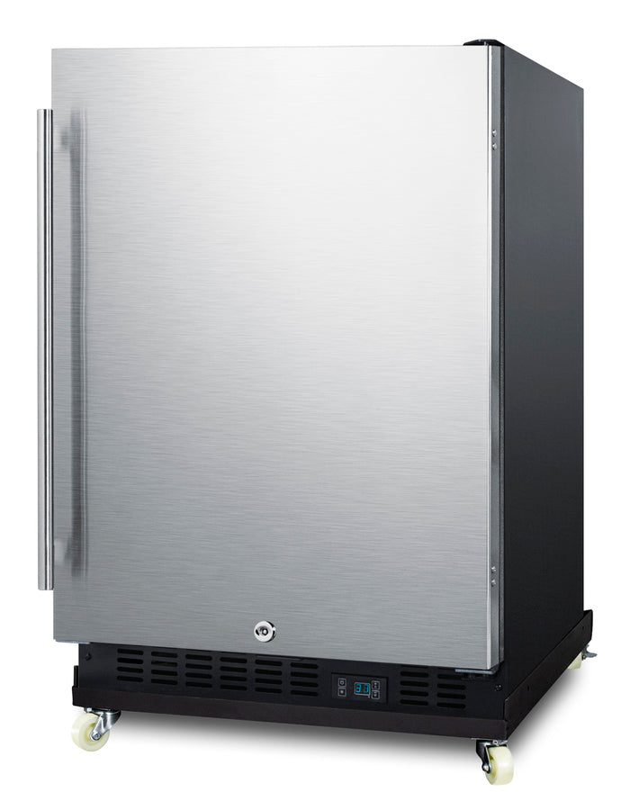 24" Wide Built-In Mini Reach-In Beverage Center with Dolly