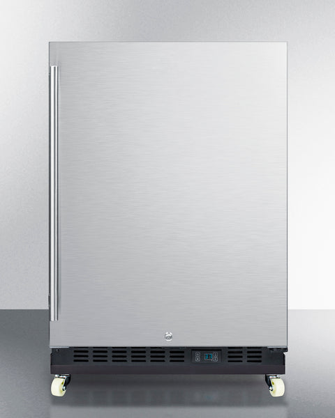 Accucold Built-in undercounter commercial all-refrigerator w/SS interior, Left Hinge – SCR610BLSDRILHD