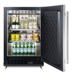 24" Wide Built-In Mini Reach-In Beverage Center with Dolly