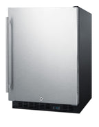 Accucold Built-in undercounter commercial all-refrigerator w/SS interior, lock – SCR610BLSDV1 - Angle