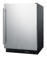 Accucold Built-in undercounter commercial all-refrigerator w/SS interior, lock – SCR610BLSDV1 - Angle