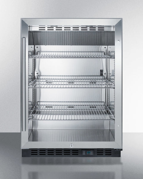 Accucold Built-in undercounter all-refrigerator w/SS interior, digital controls, Left Hinge – SCR610BLSDIFLHD