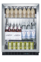 Accucold Built-in undercounter all-refrigerator with stainless steel interior, lock – SCR610BLSD - Full
