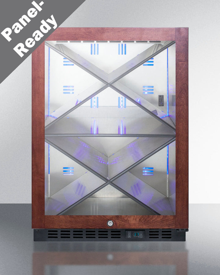 6" Wide Built-in Undercounter Wine Cellar with Panel-ready Door Trim Main image