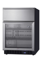 Accucold Commercially approved 4.76 cu.ft. undercounter beverage center with glass, Left Hinge – SCR615TDLHD