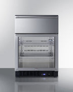 Accucold Commercially approved 4.76 cu.ft. undercounter beverage center with glass, Left Hinge – SCR615TDLHD
