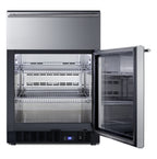 Accucold Commercially approved 4.76 cu.ft. undercounter beverage center with glass, Left Hinge – SCR615TDLHD