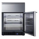 Accucold Commercially approved 4.76 cu.ft. undercounter beverage center with glass, Left Hinge – SCR615TDLHD