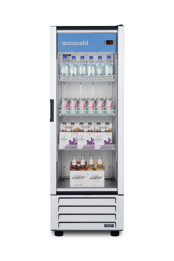 21" Wide Upright Glass Door Commercial Beverage Center