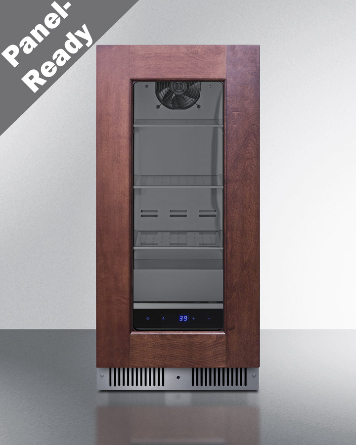 Shallow 18" deep 15" wide undercounter beverage center (Model SDHG1533PNRLHD)