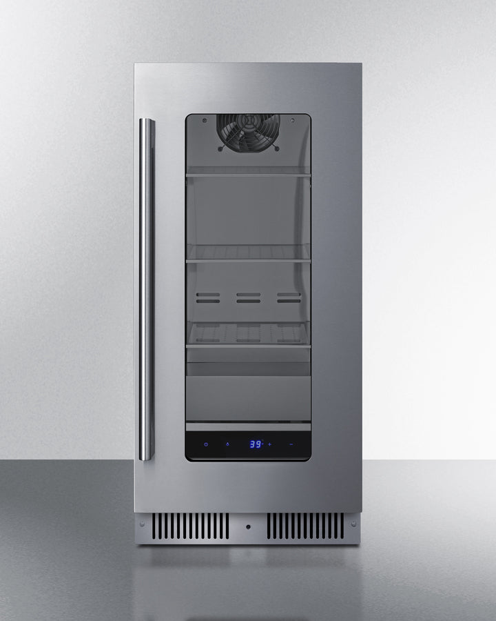 Shallow 18" deep 15" wide undercounter beverage center (Model SDHG1533) Secondary image