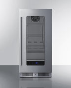 Shallow 18" deep 15" wide undercounter beverage center (Model SDHG1533)