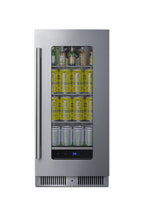 Shallow 18" deep 15" wide undercounter beverage center (Model SDHG1533)