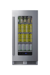 Shallow 18" deep 15" wide undercounter beverage center (Model SDHG1533)
