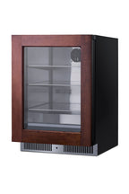 Shallow 18" deep 24" wide undercounter beverage center (Model SDHG2443PNR)