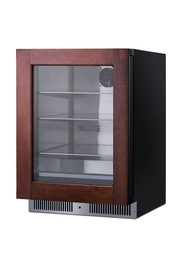 Shallow 18" deep 24" wide undercounter beverage center (Model SDHG2443PNR)