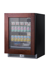 Shallow 18" deep 24" wide undercounter beverage center (Model SDHG2443PNR)