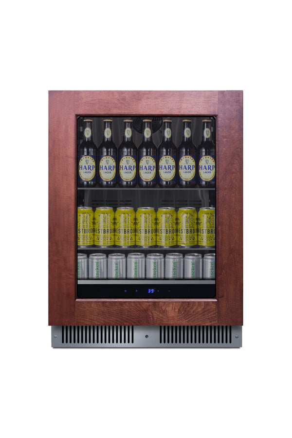 Shallow 18" deep 24" wide undercounter beverage center (Model SDHG2443PNR)