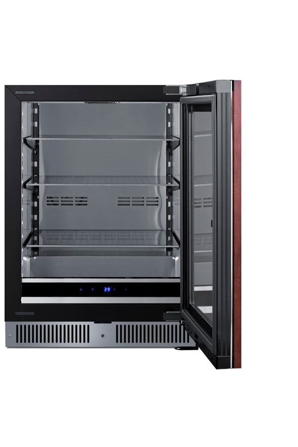 Shallow 18" deep 24" wide undercounter beverage center (Model SDHG2443PNR)