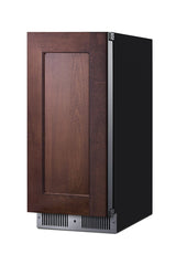 Accucold Shallow 18" deep 15" wide undercounter refrigerator (Model SDHR1534PNRLHD)