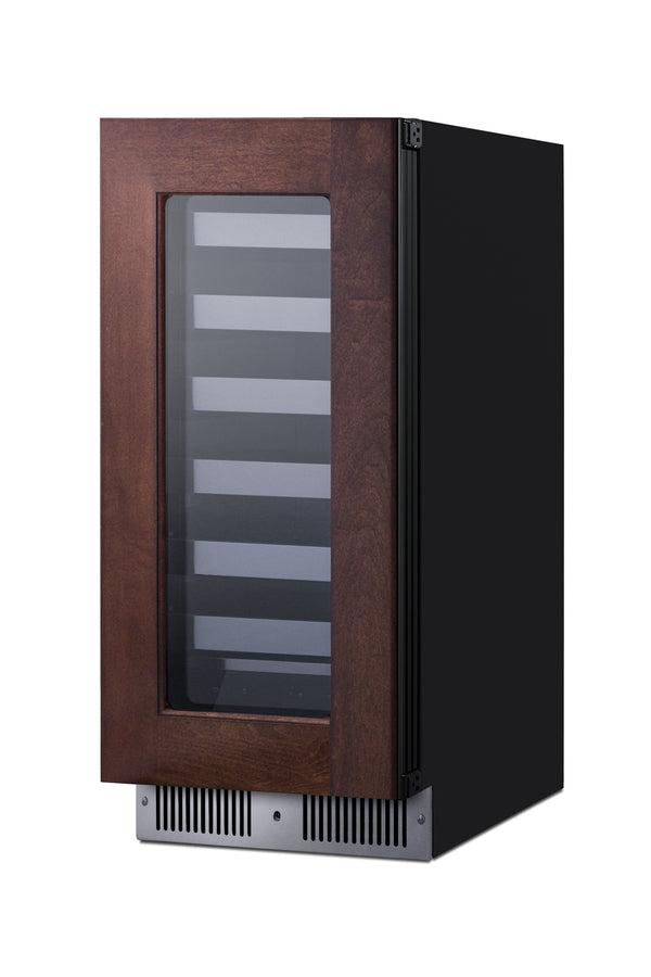 Shallow 18" deep 15" wide undercounter wine cellar (Model SDHW1532PNR)