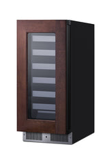 Shallow 18" deep 15" wide undercounter wine cellar (Model SDHW1532PNR)