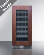 Shallow 18" deep 15" wide undercounter wine cellar (Model SDHW1532PNR)