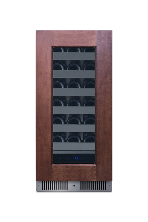 Shallow 18" deep 15" wide undercounter wine cellar (Model SDHW1532PNR)