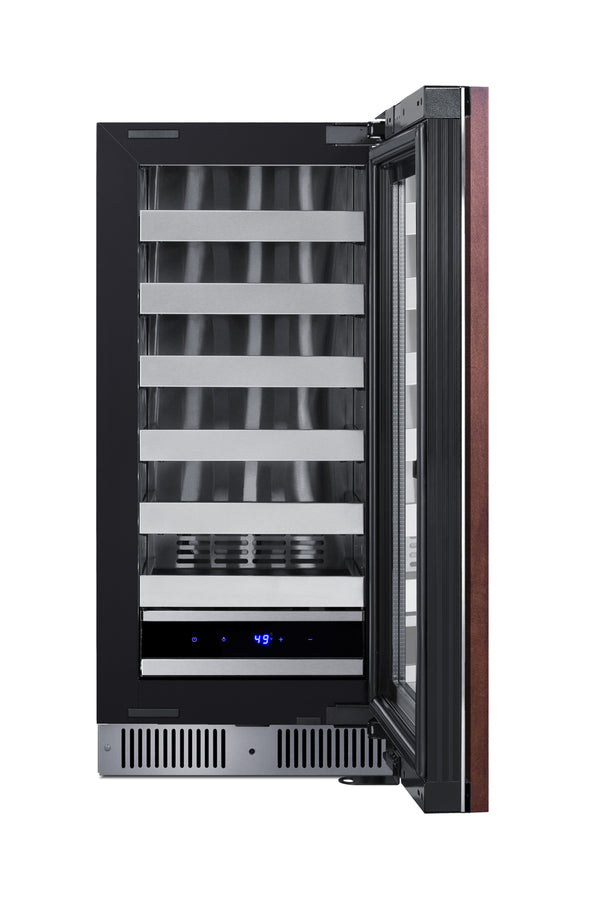Shallow 18" deep 15" wide undercounter wine cellar (Model SDHW1532PNR)