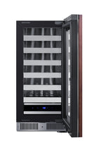 Shallow 18" deep 15" wide undercounter wine cellar (Model SDHW1532PNR)