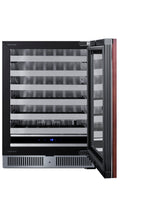 Accucold Shallow 18" deep 24" wide undercounter wine cellar (Model SDHW2442PNRLHD)